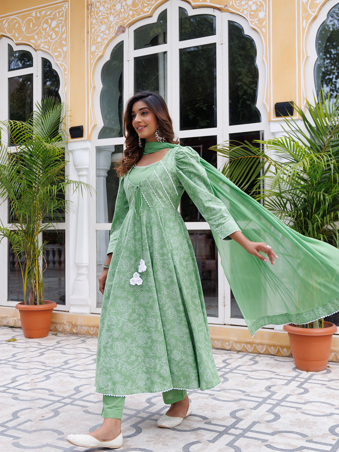 Green Tea Kurta Set