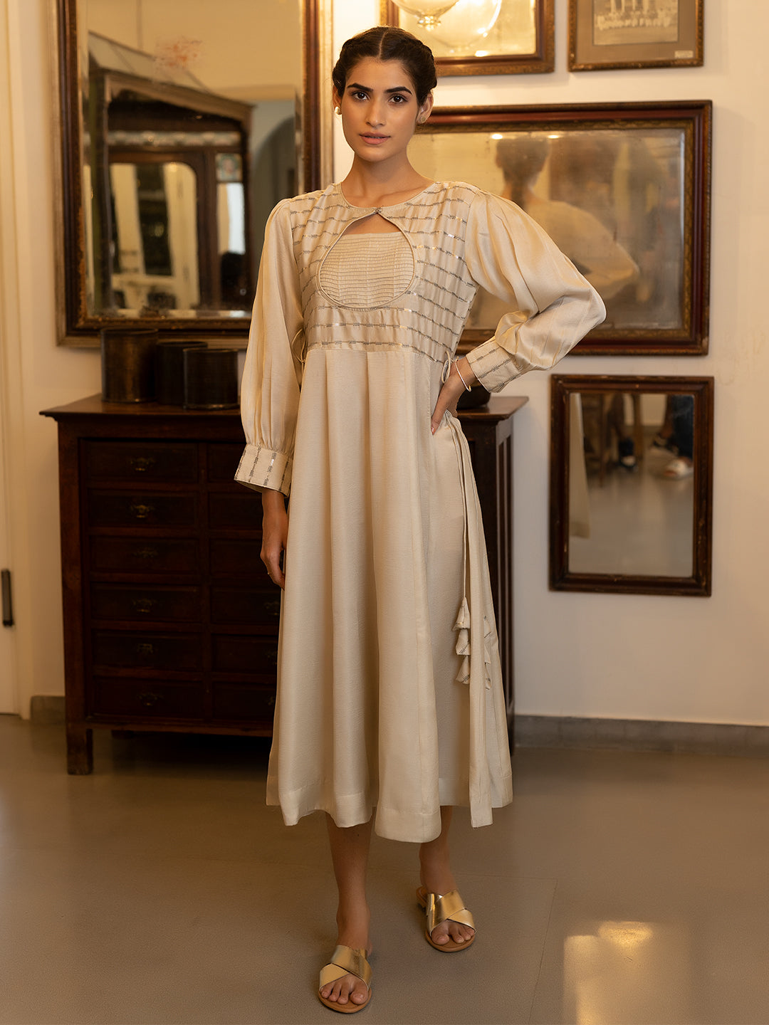 Kayla Silver Dress