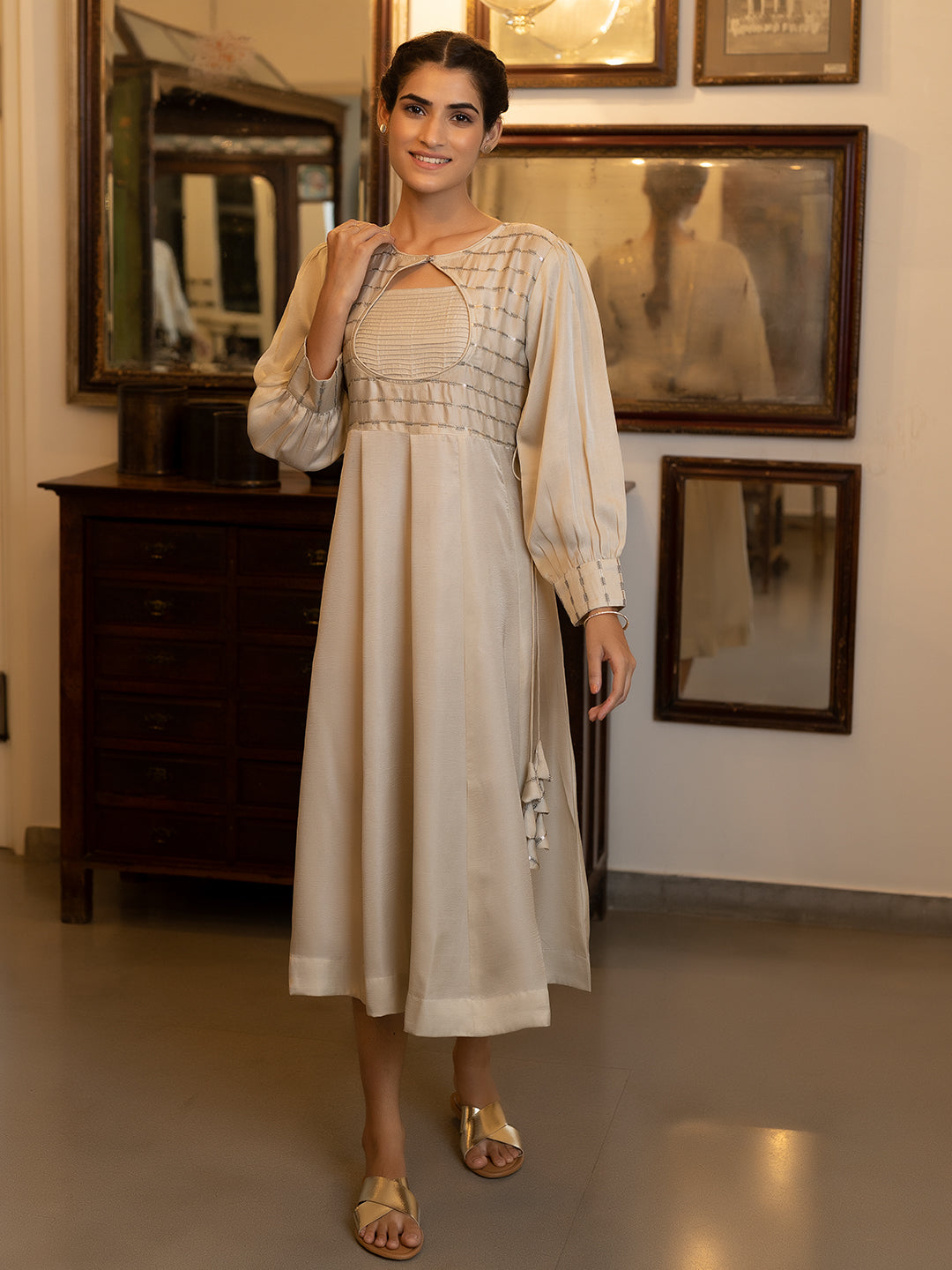 Kayla Silver Dress