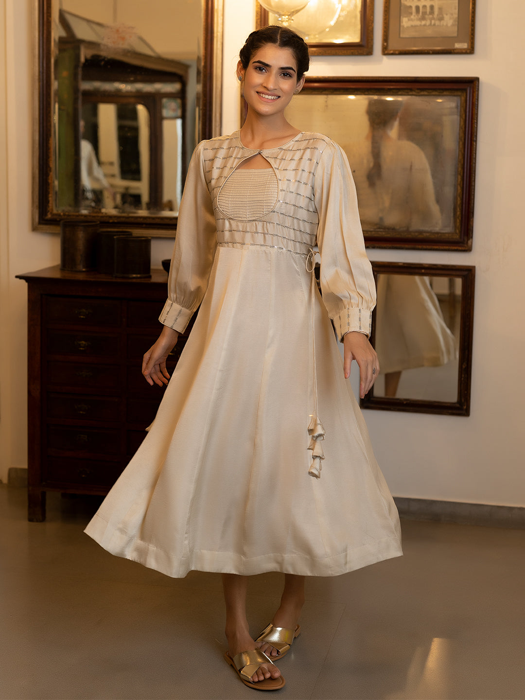 Kayla Silver Dress