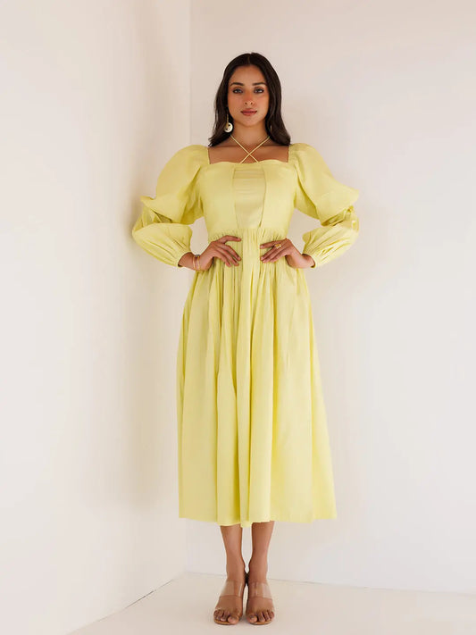 Lemonade Midi Dress Ragavi