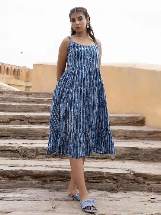Lily Indigo Dress Ragavi