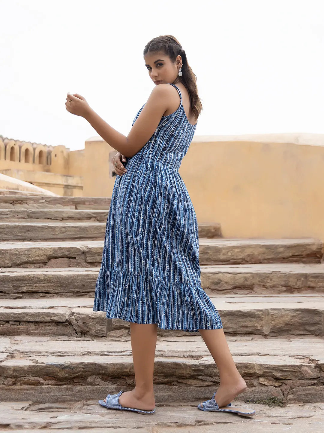 Lily Indigo Dress Ragavi