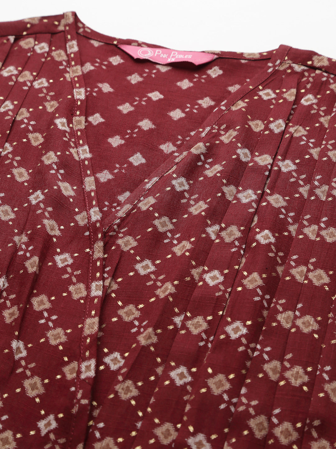 Marie Maroon Dress