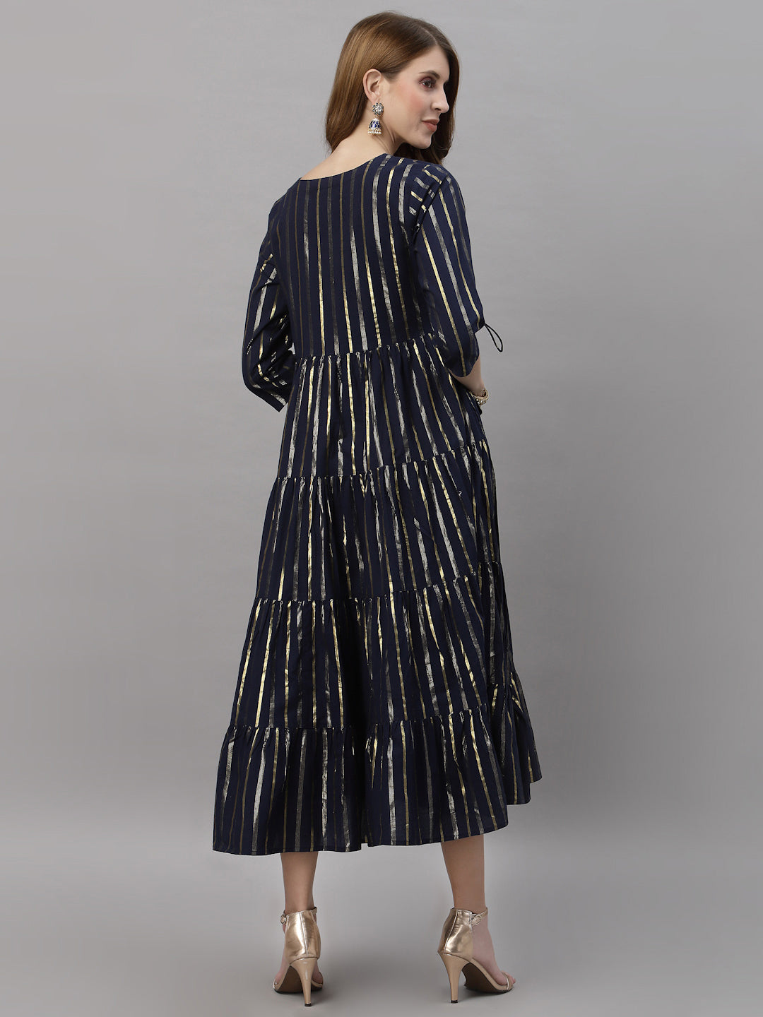Mehak Blue Tiered Kurta