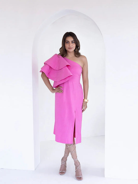 Pink Flame Dress Ragavi