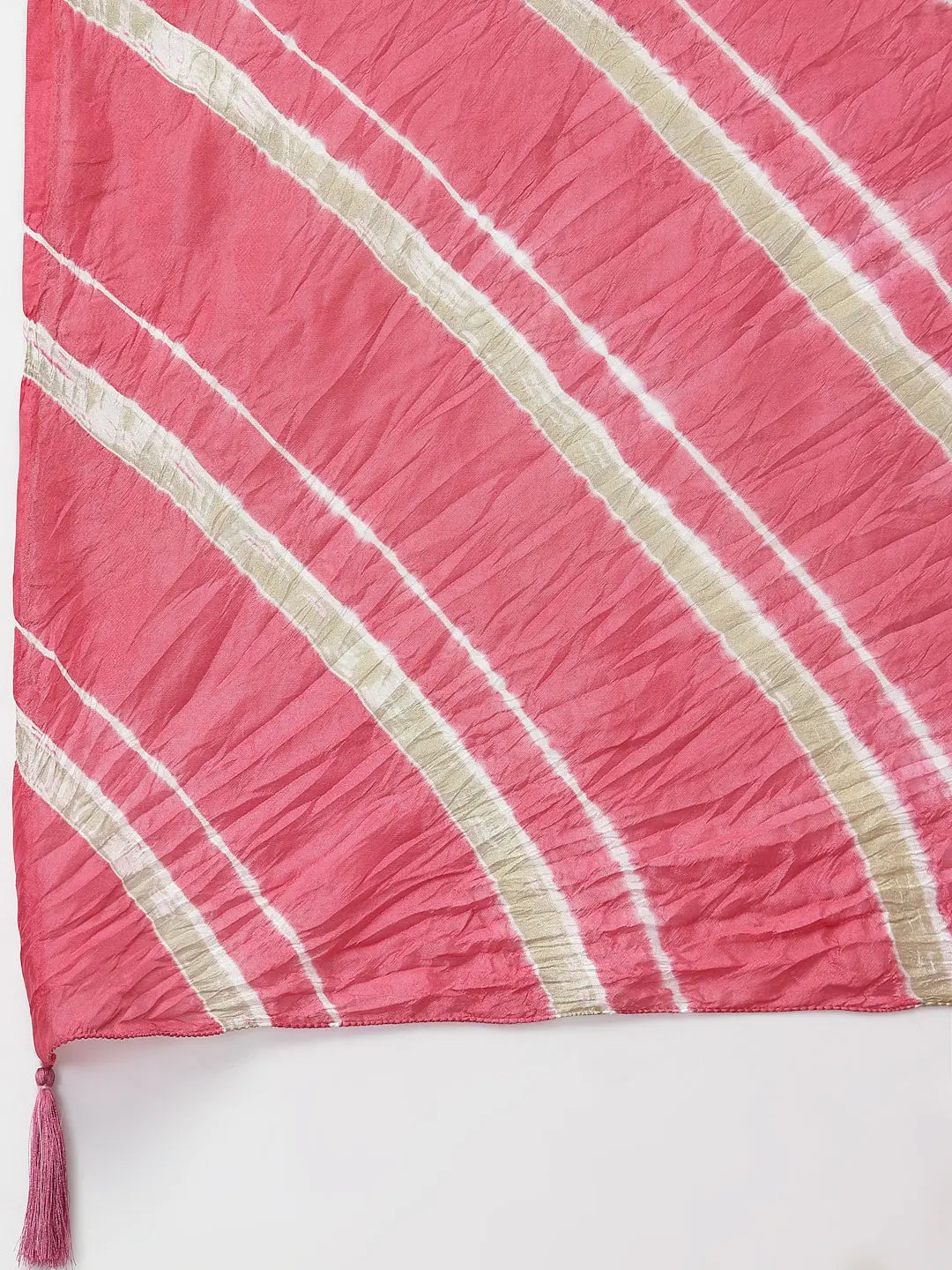 Ragavi Baby Pink Leheriya Dupatta Ragavi