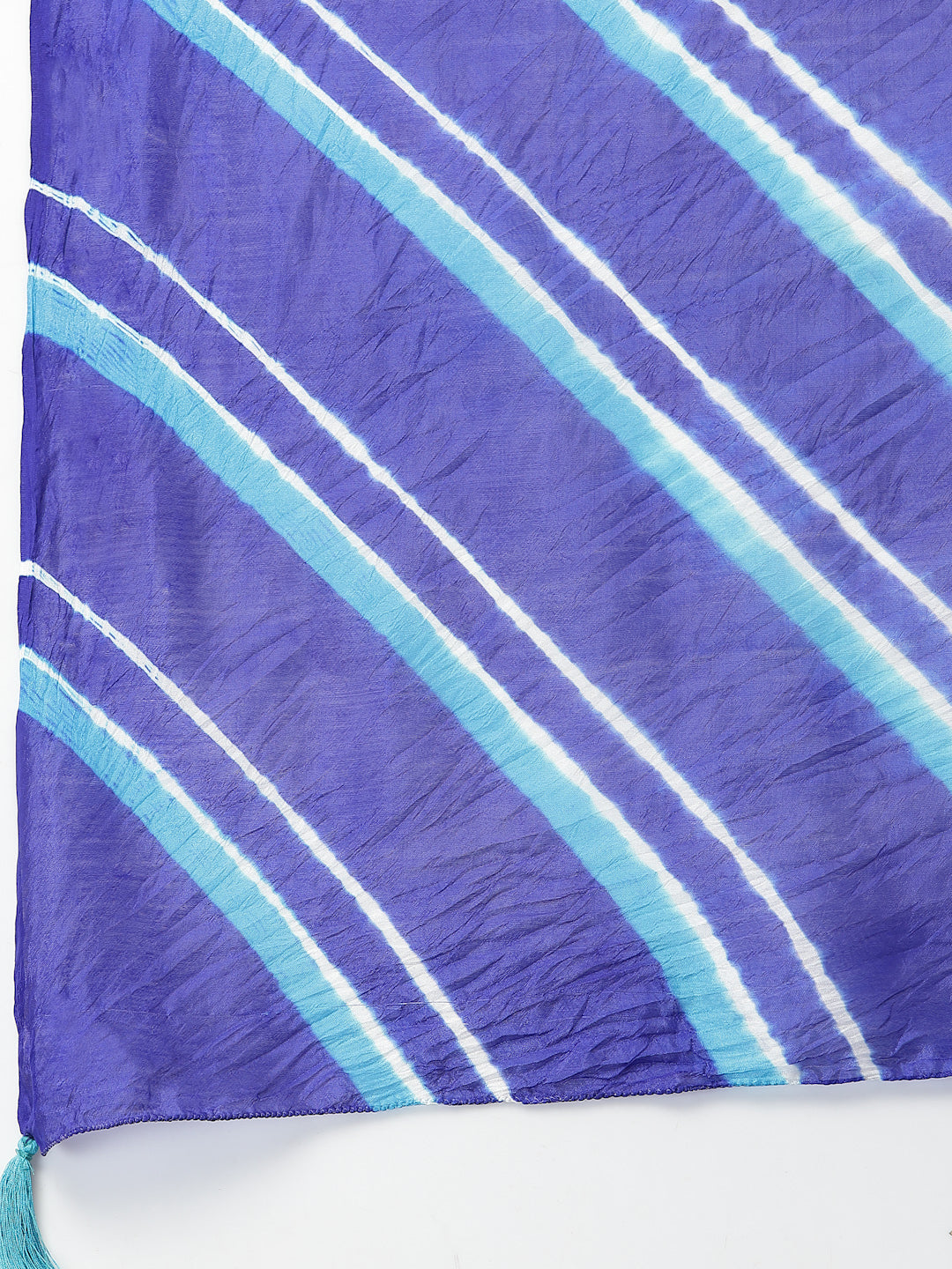 Ragavi Blue Leheriya Dupatta