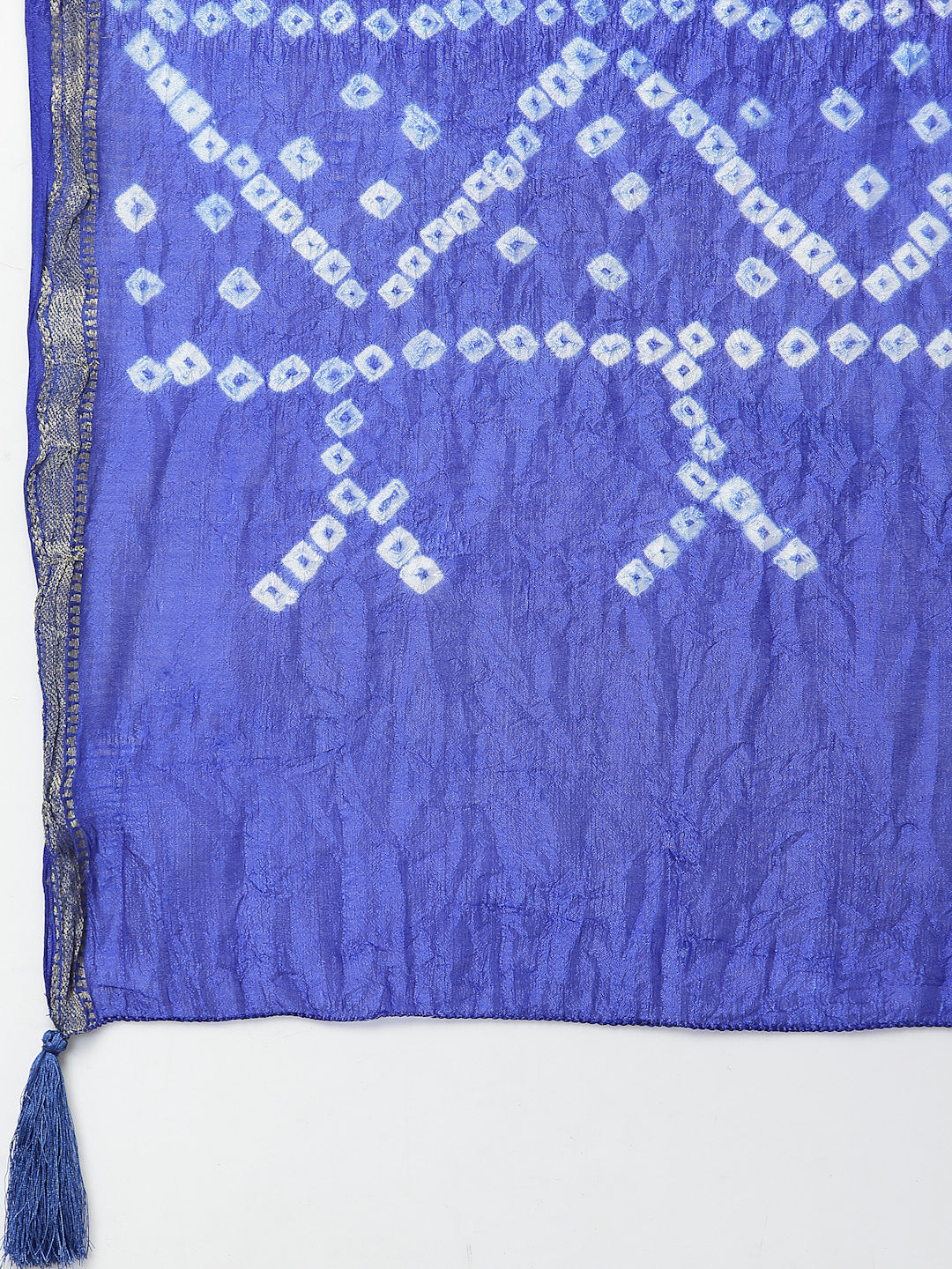 Ragavi Blue Purple Bandhej Dupatta