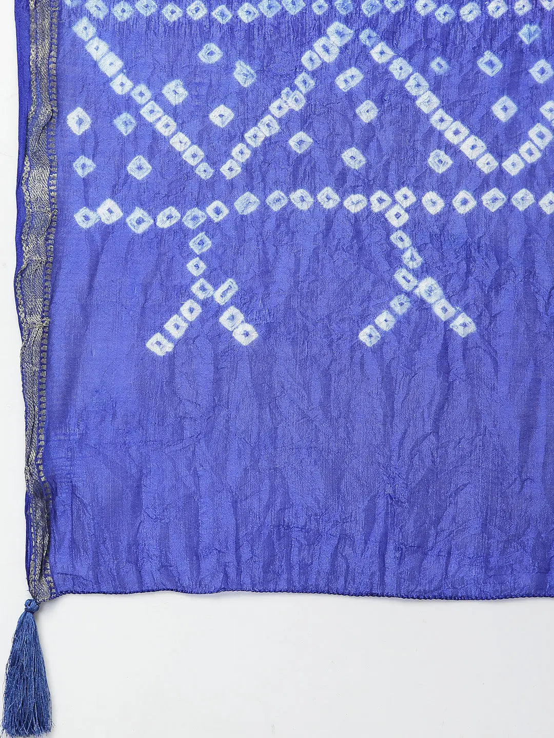 Ragavi Blue Purple Bandhej Dupatta Ragavi