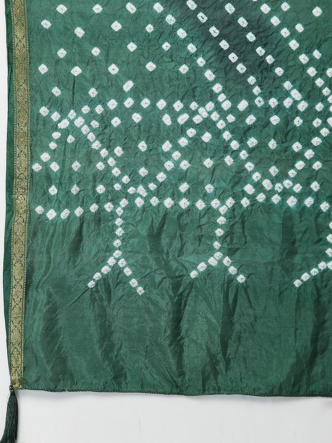 Ragavi Green Bandhej Dupatta