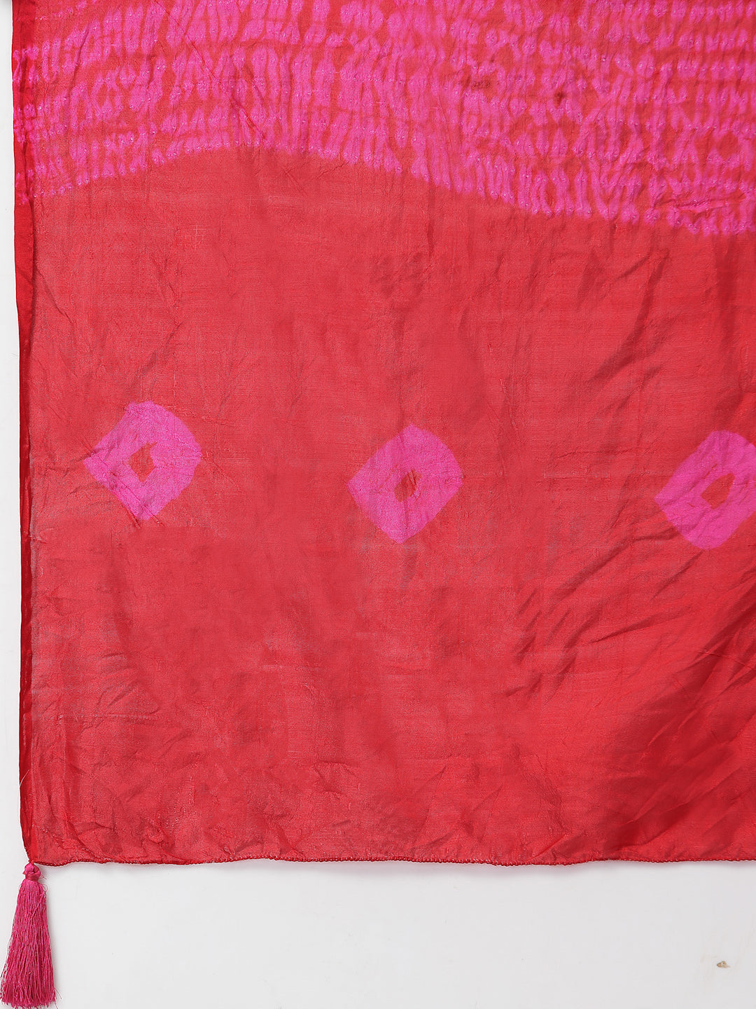 Ragavi Pink Bandhej Dupatta