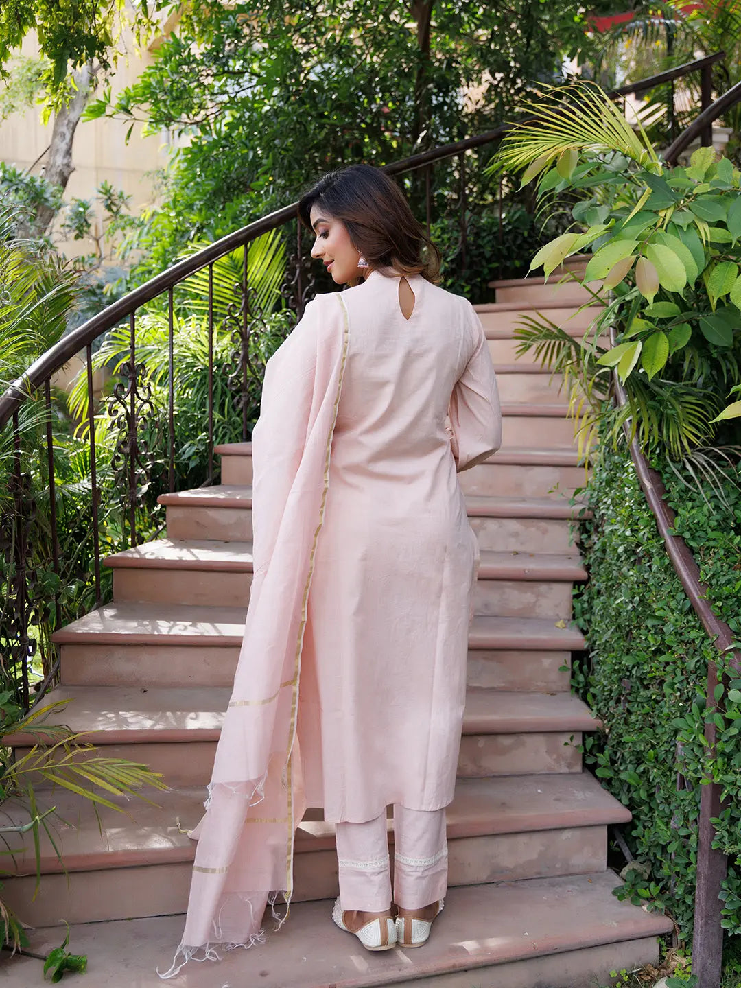 Rose Smoke Kurta Set Ragavi