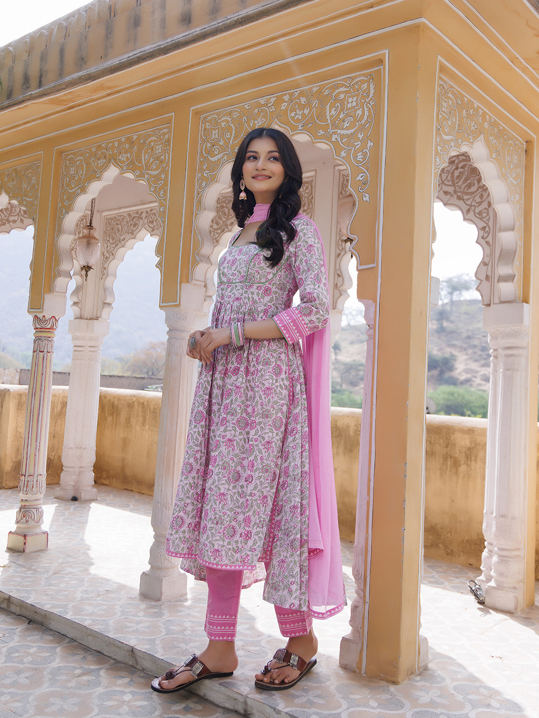 Pink Orchid Kurta Set