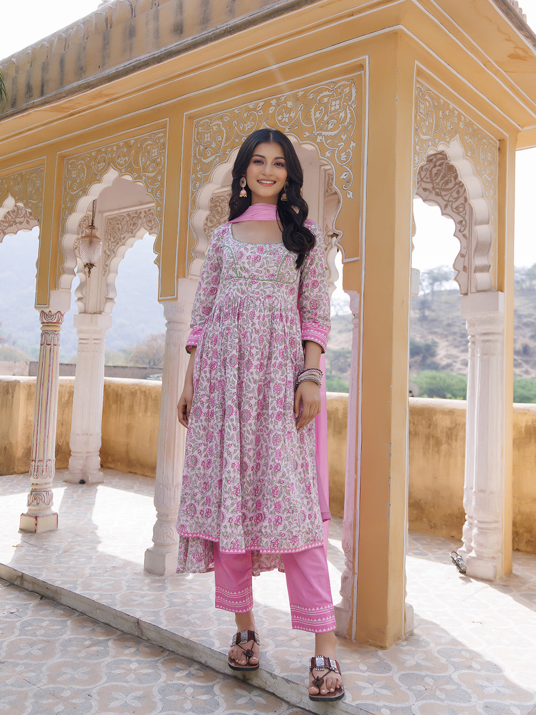 Pink Orchid Kurta Set