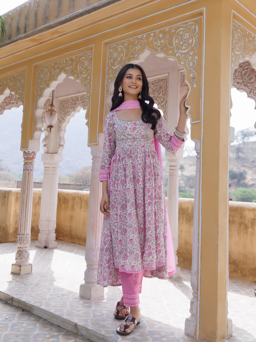 Pink Orchid Kurta Set