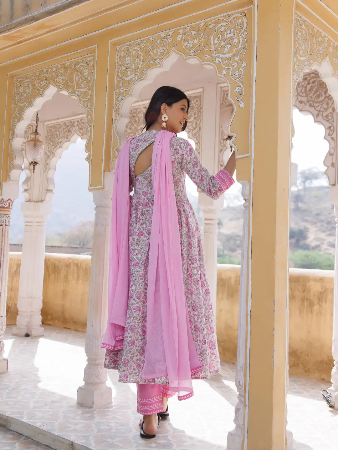 Pink Orchid Kurta Set Ragavi