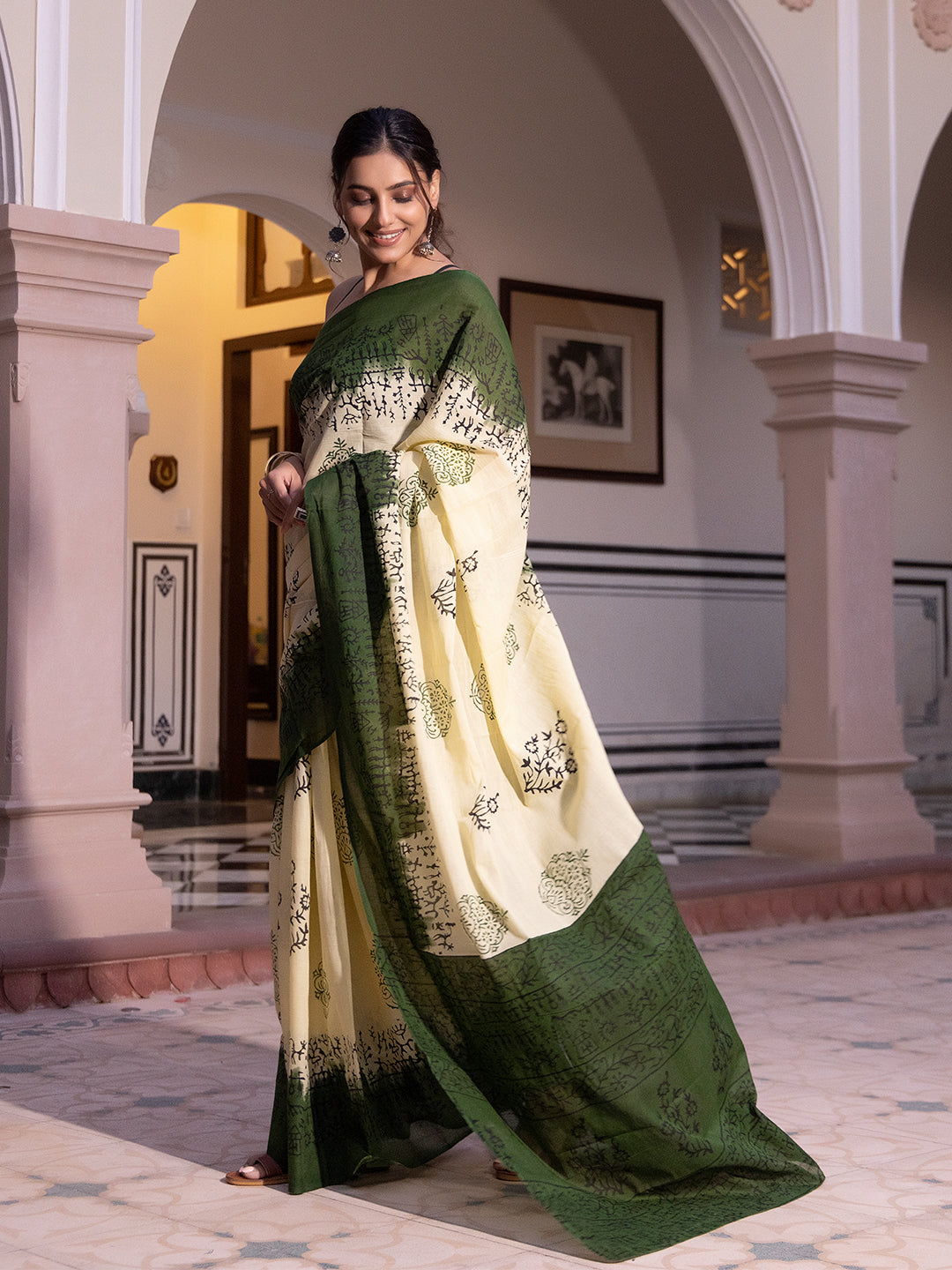Moonstone Jade Saree
