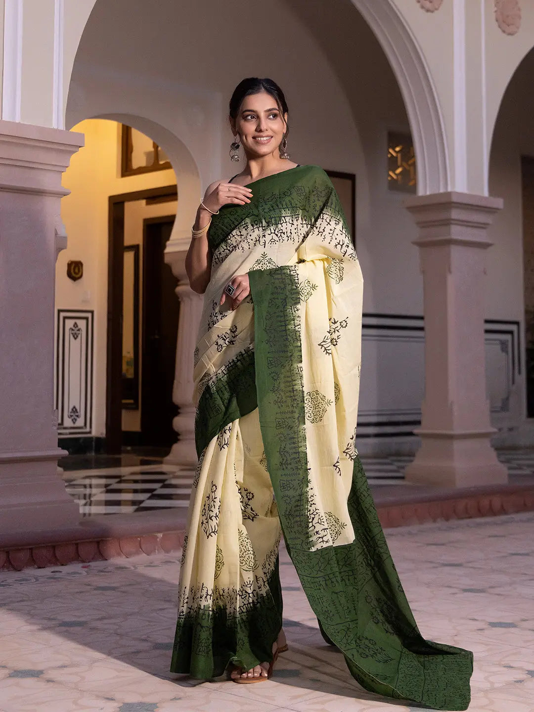 Moonstone Jade Saree Ragavi