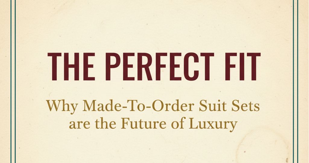 The Perfect Fit: Why Made-to-Order Suit Sets Are the Future of Luxury