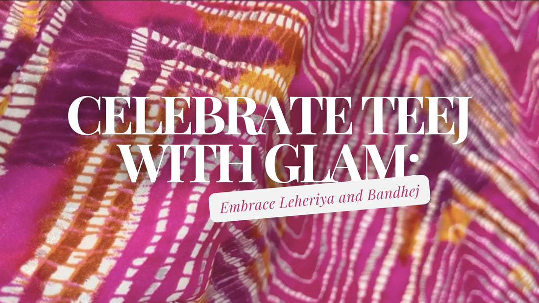 Celebrate Teej with Glam: Embrace Leheriya and Bandhej Ragavi