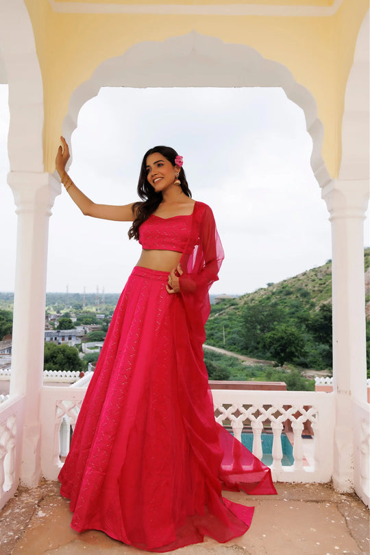 Dilruba Pink Lehenga Set Ragavi