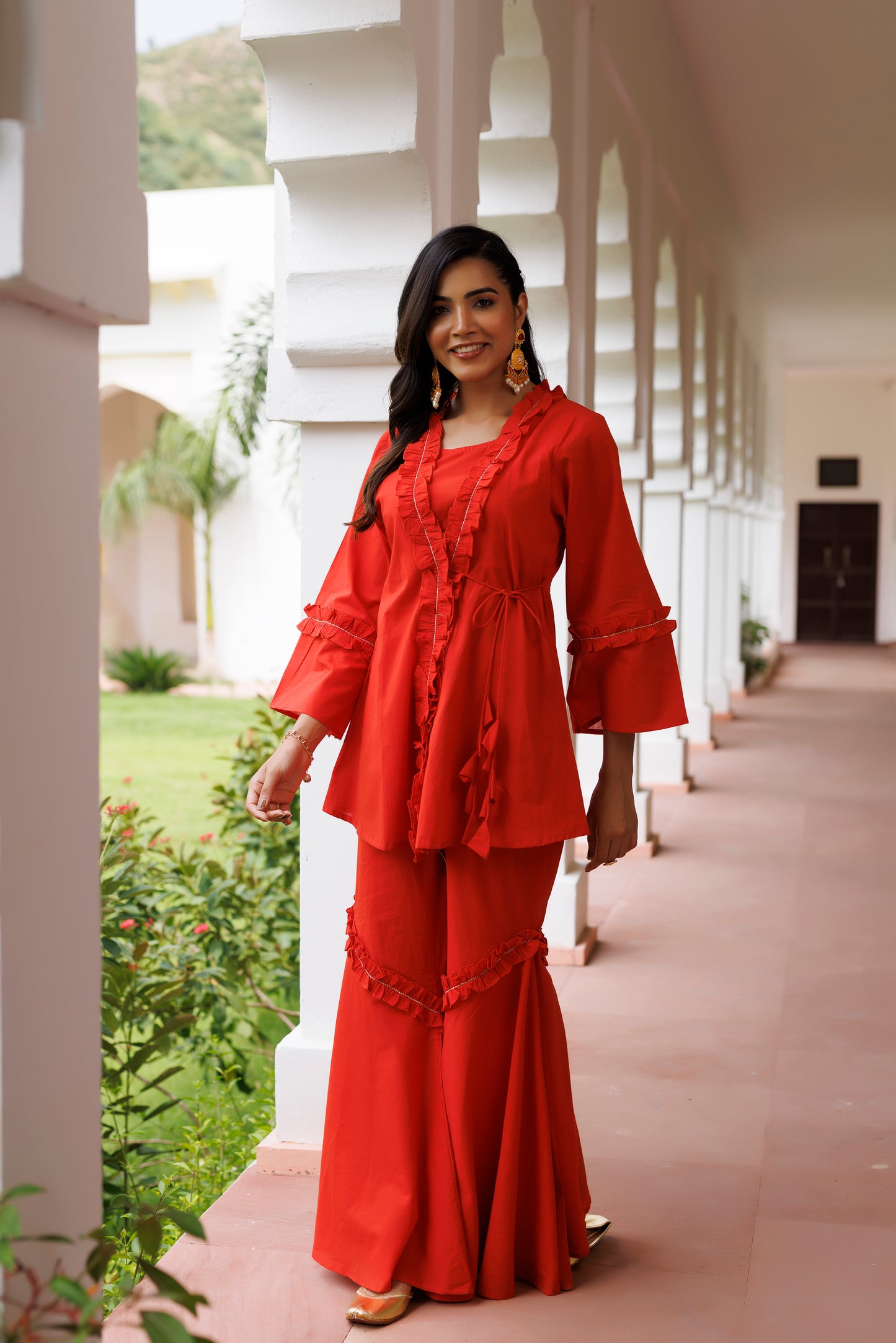 EmberGlow Red Co-ord Set