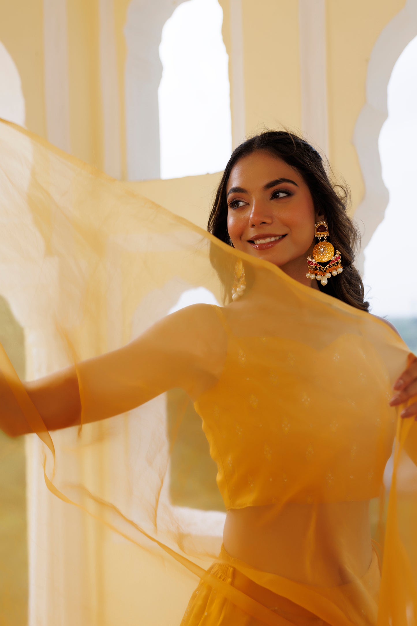 Daisy Yellow Lehenga Set