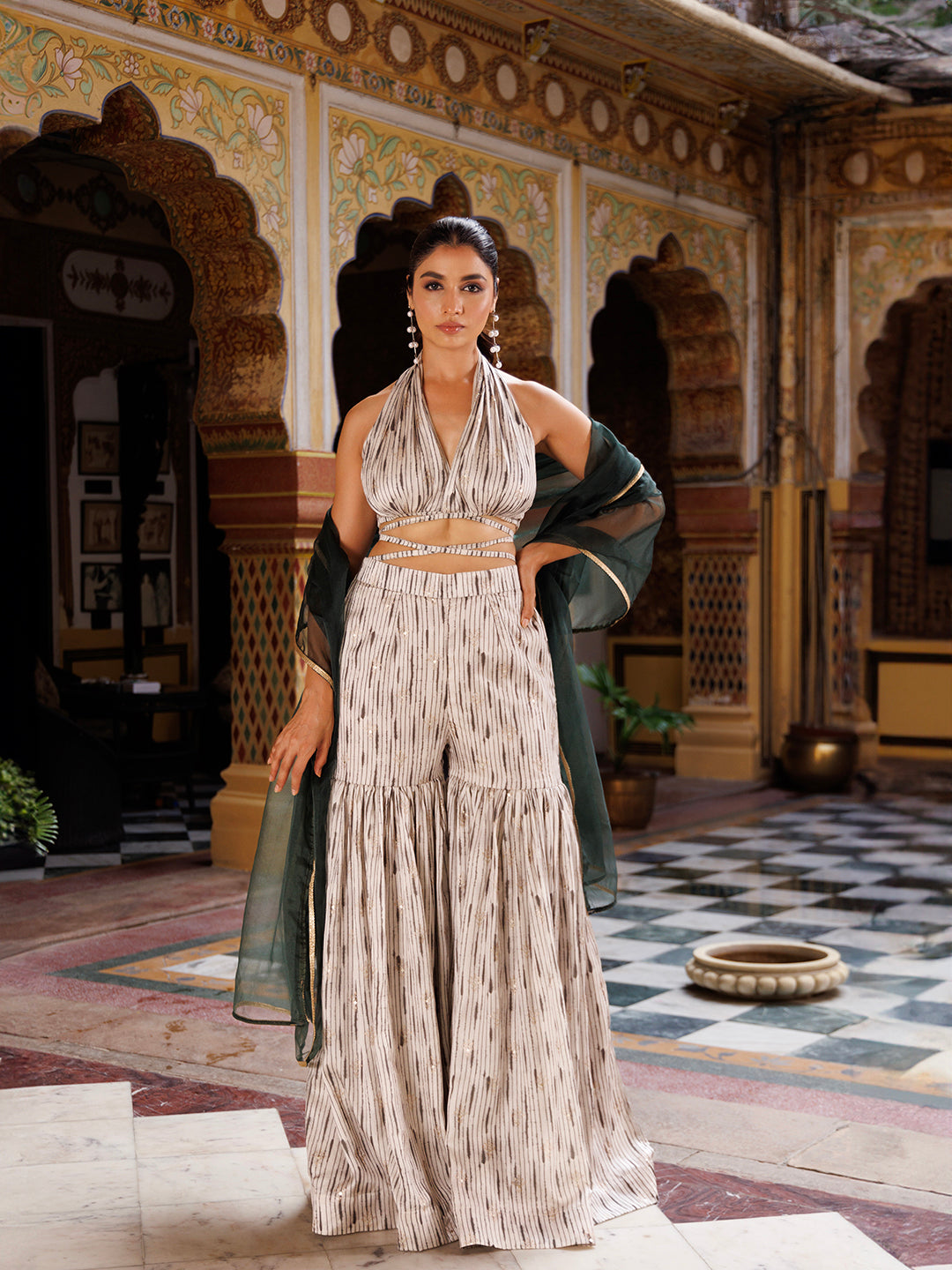 Northern Droplet Grey Green Co- Ord Set