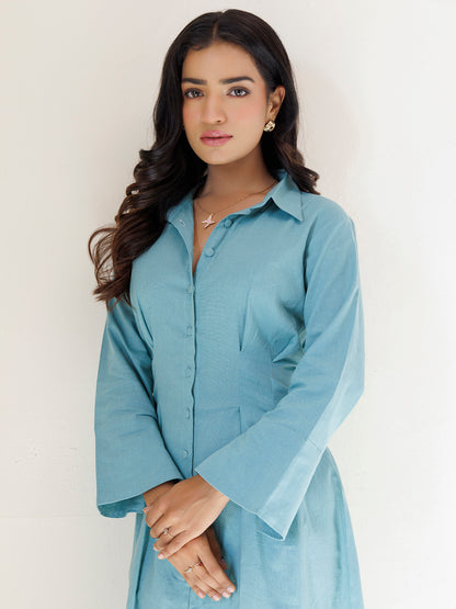Asher Blue Midi Dress