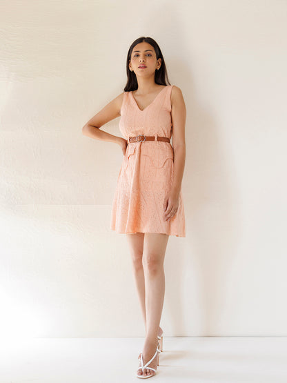 Nude Phoenix Cotton Schiffli Dress