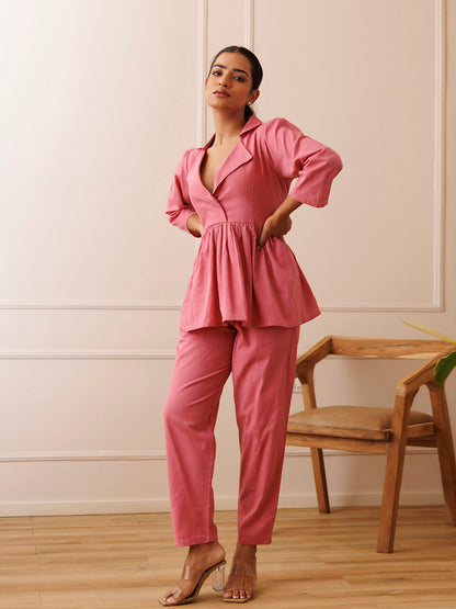 Bleeding Heart Pink Co- Ord Set