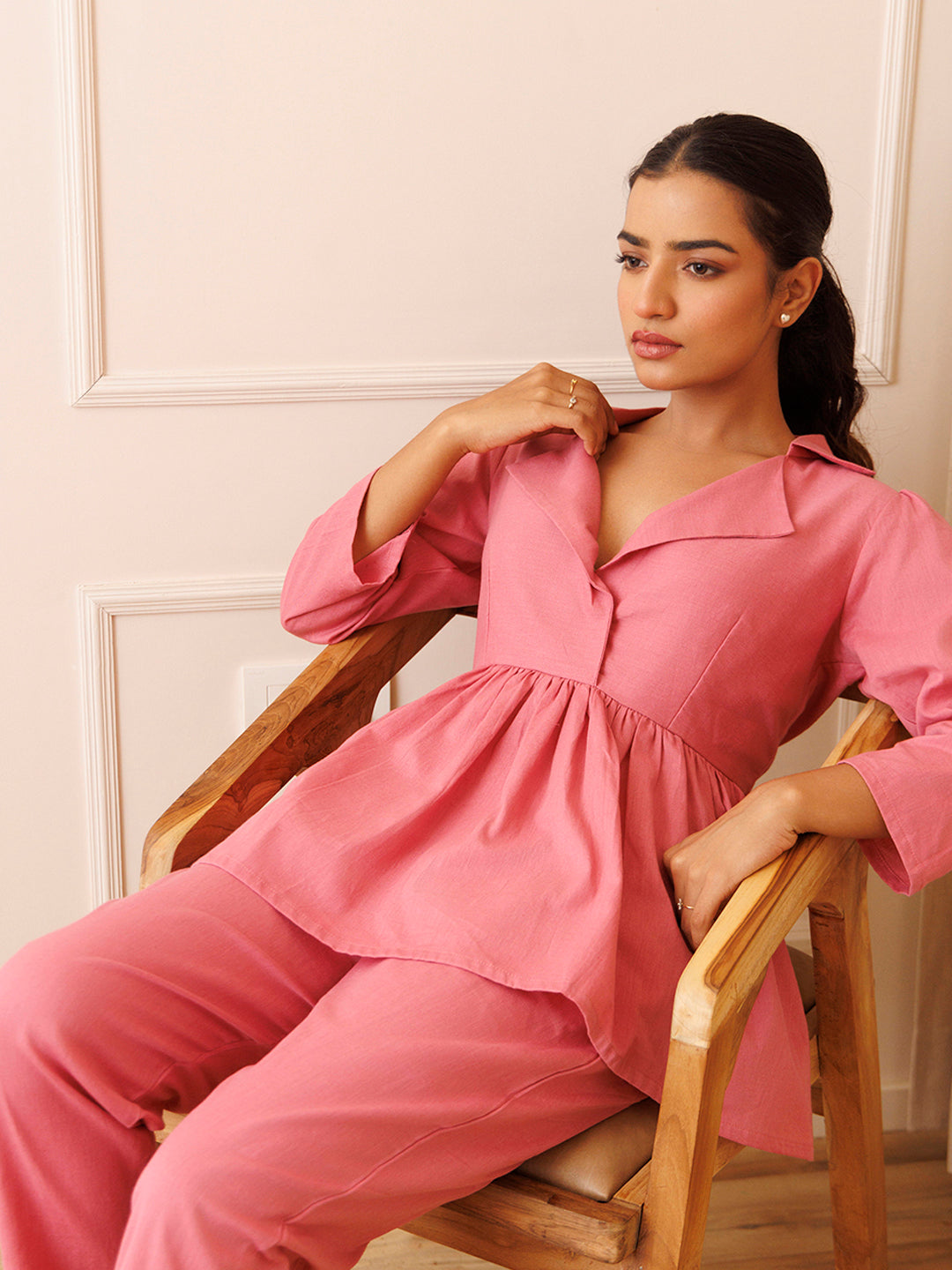 Bleeding Heart Pink Co- Ord Set