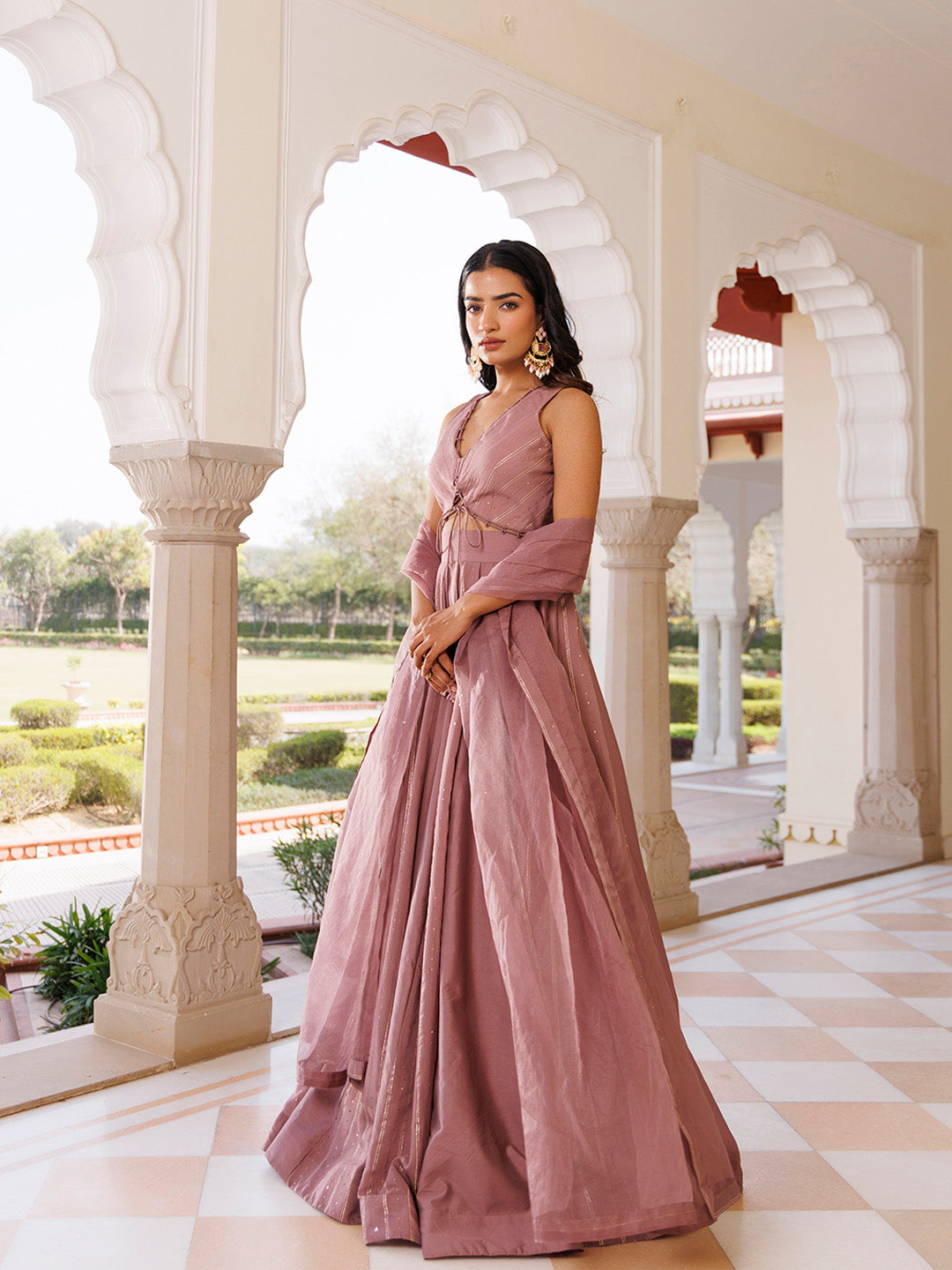 Ash Rose Lehenga Set
