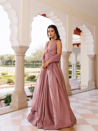 Ash Rose Lehenga Set