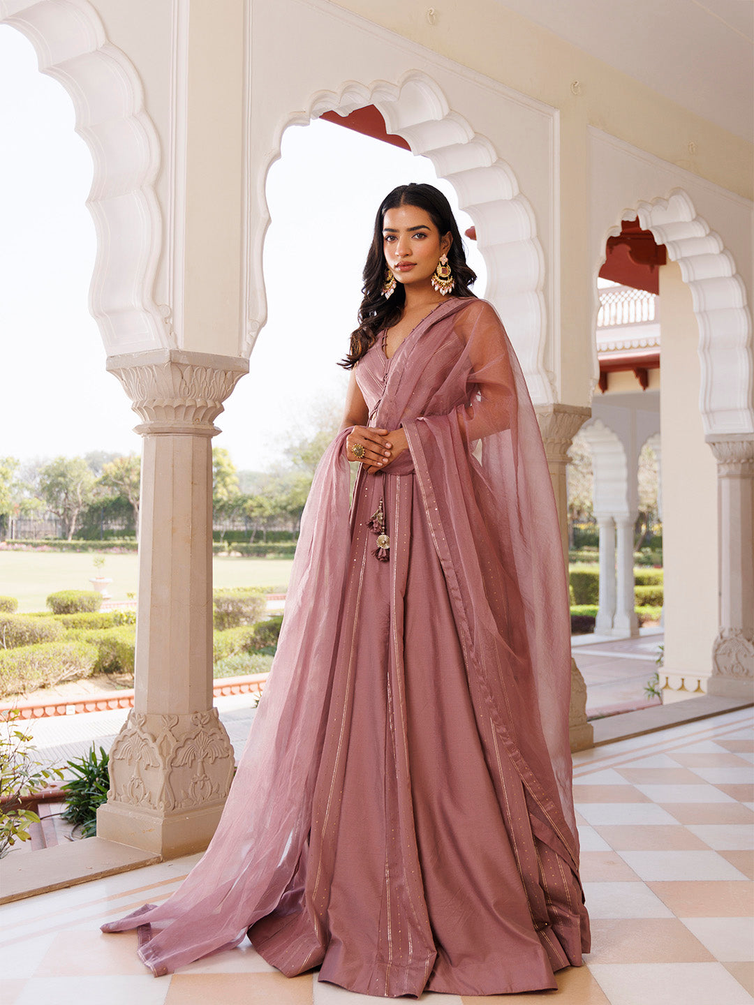 Ash Rose Lehenga Set
