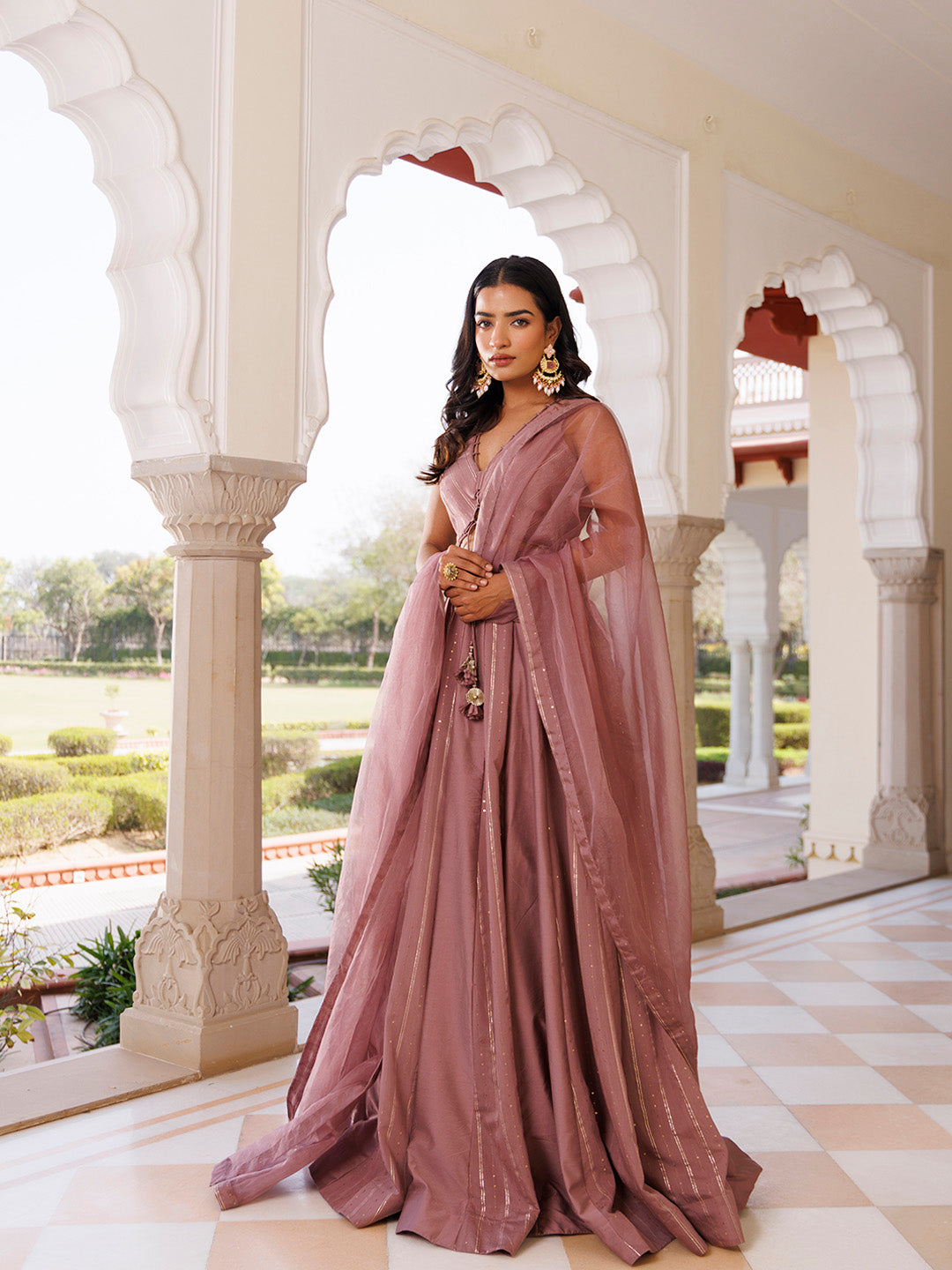 Ash Rose Lehenga Set