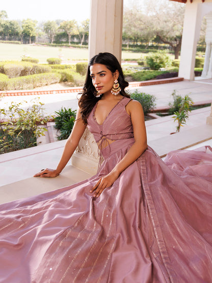 Ash Rose Lehenga Set