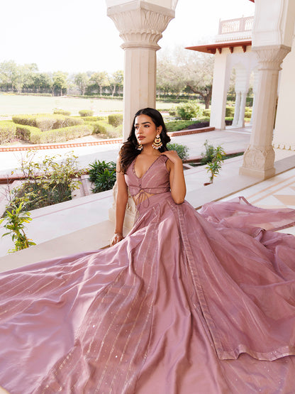 Ash Rose Lehenga Set
