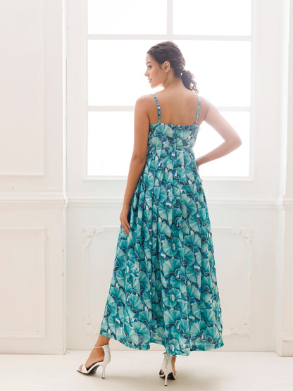 Water Garden Green Maxi Dress