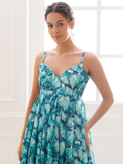 Water Garden Green Maxi Dress