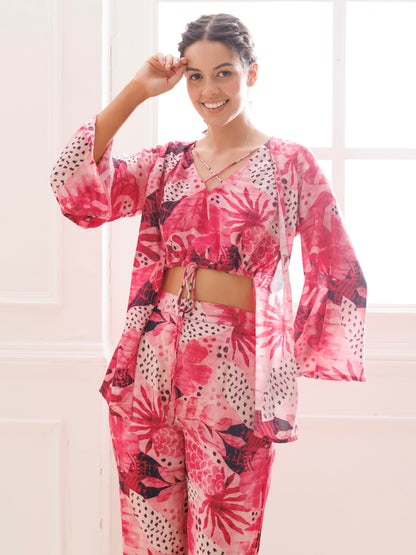 Confetti Pink Muslin Co-ord Set