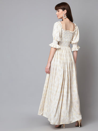 Off White printed dress