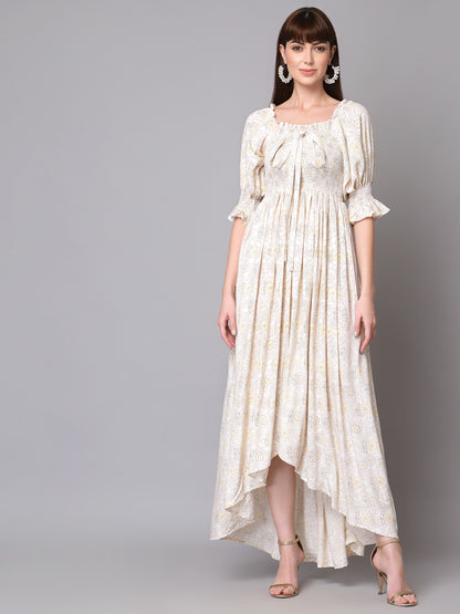 Off White printed dress