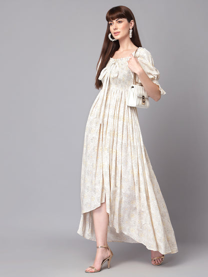 Off White printed dress