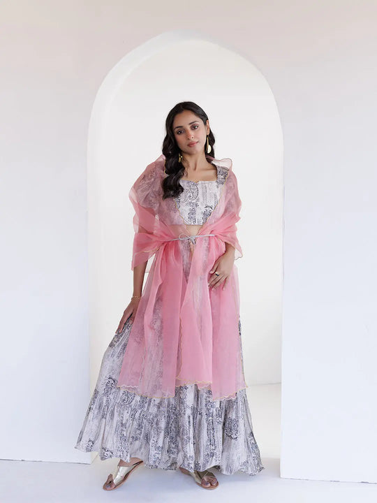 Belgian Scarf Printed Co-Ord Set Ragavi