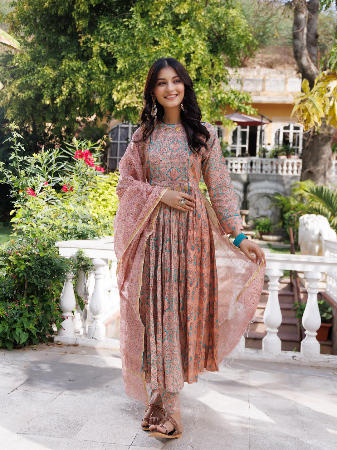Dusty Coral Kurta Set