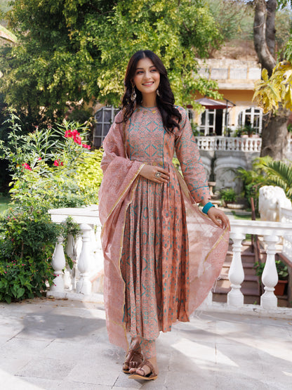 Dusty Coral Kurta Set