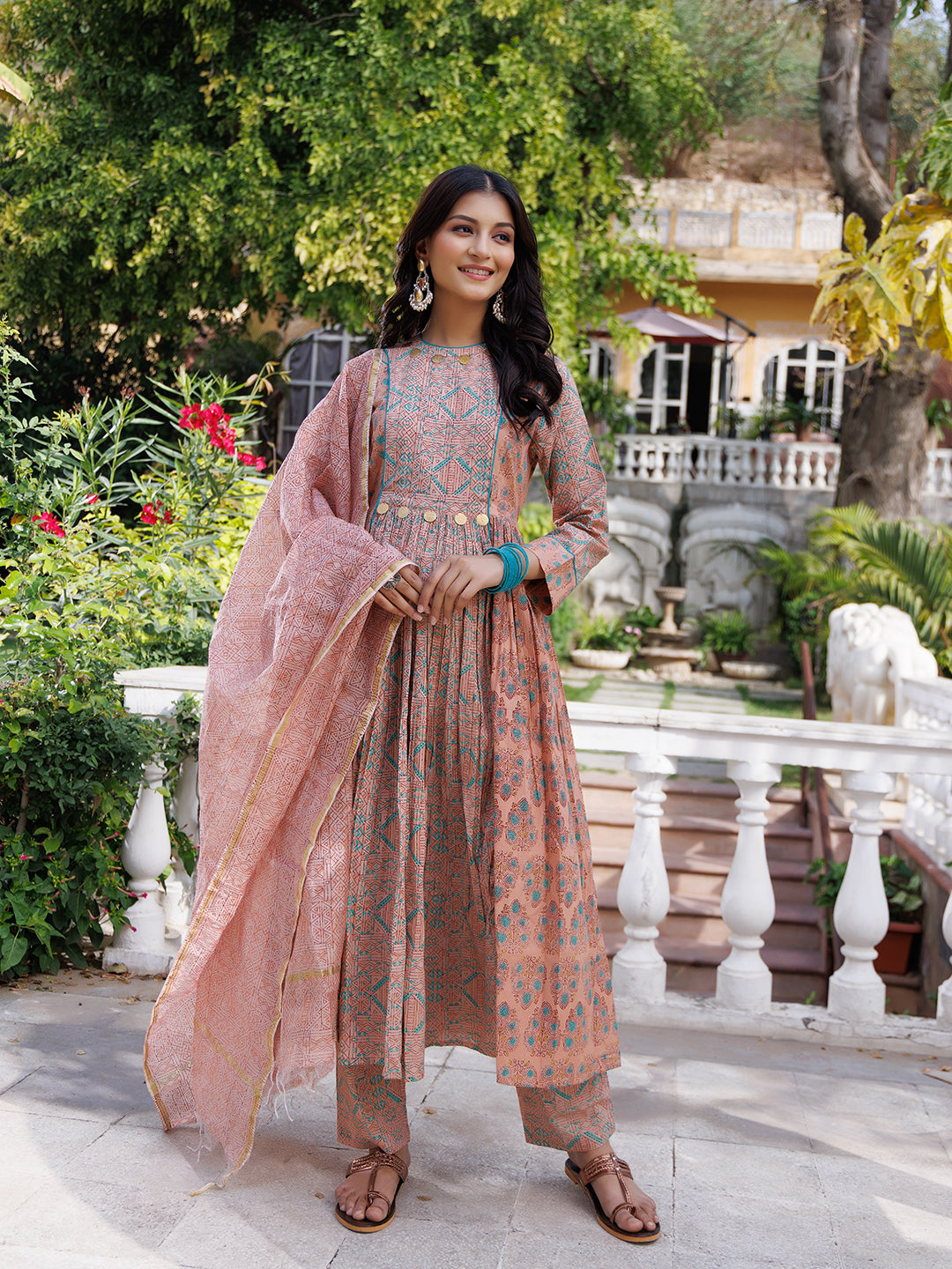 Dusty Coral Kurta Set