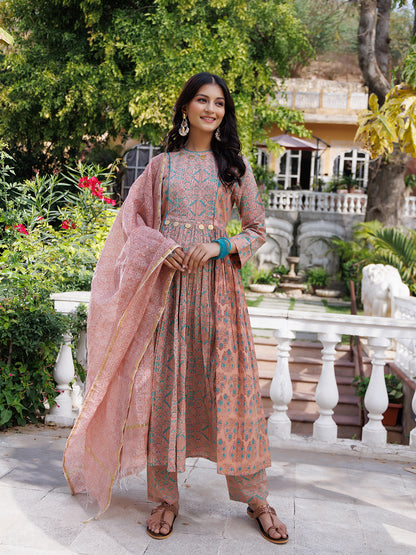Dusty Coral Kurta Set
